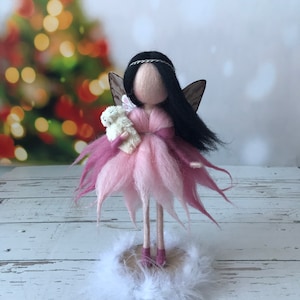 Christmas Gift,Guardian Angel, Christmas Angel, Felt Fairy, Baby shower gift, Nursery Room Decor,Gifts For Mom,Gifts for Her