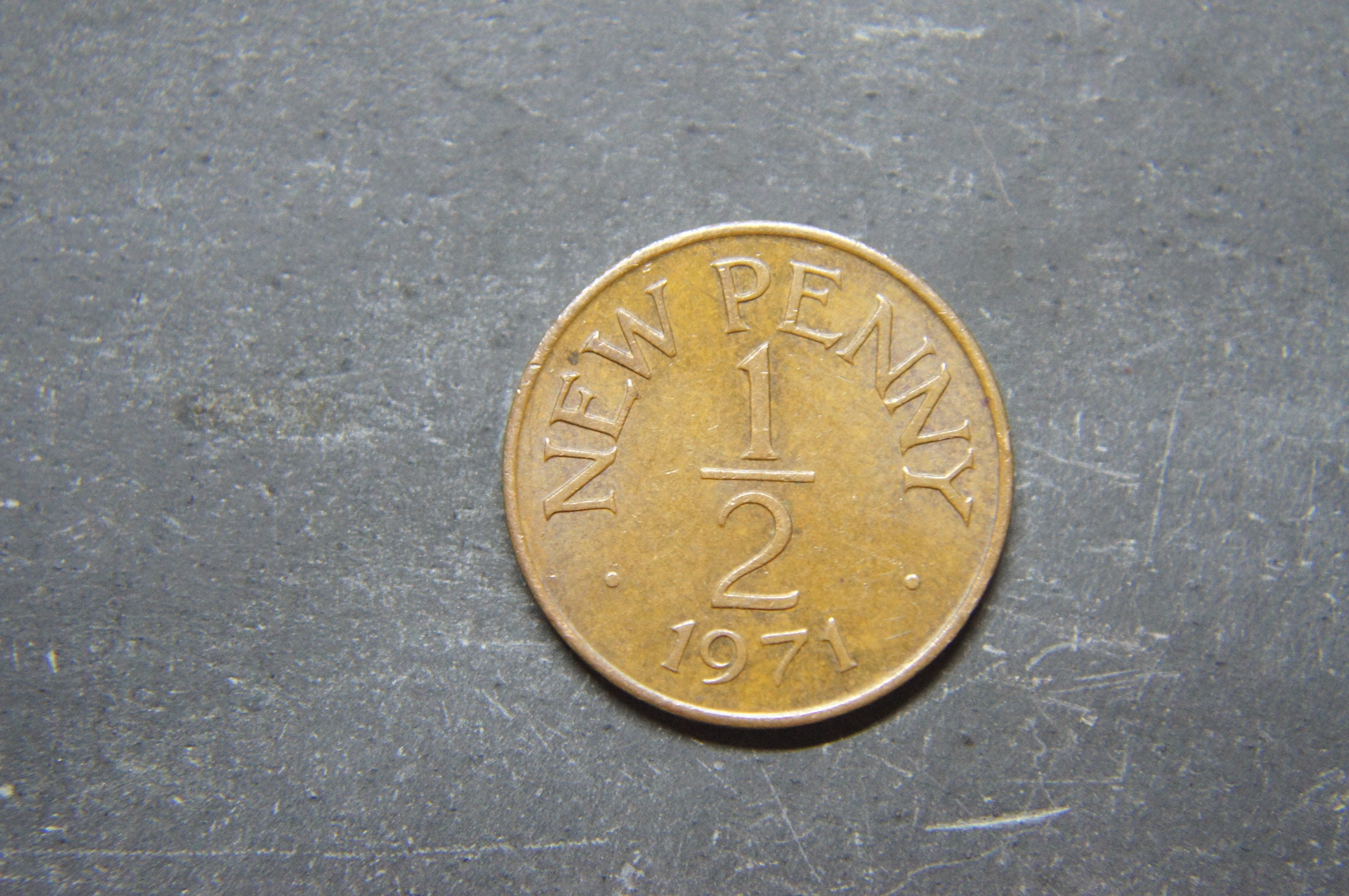 New Pence New Penny Vintage Rare Coins 1971 