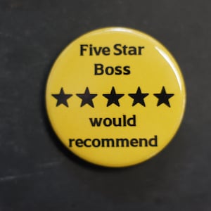 Fünf-Sterne-Boss-Knopf-Abzeichen empfohlen