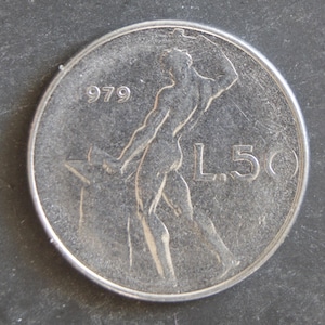 1979 50 Lire Coin Italy
