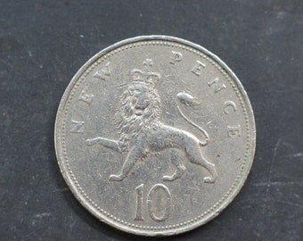 1969 10 New Pence Coin Elizabeth II