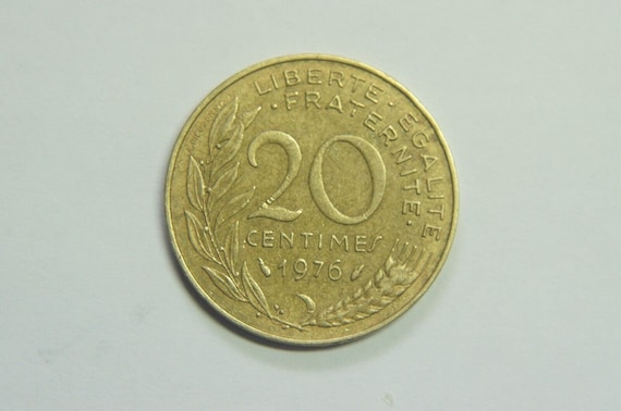 1976年 20サンチーム硬貨 フランス - Etsy 日本