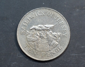 1988 10 Pence Coin Jersey  Elizabeth II