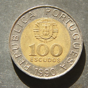1990 100 Escudos Coin Portugal
