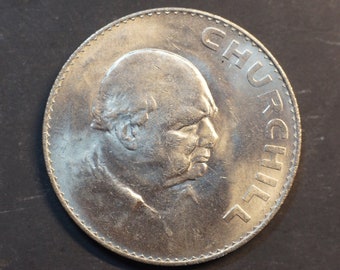 1965 Crown Coin Elizabeth II Churchill Death Memorial Coin