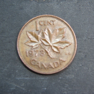 1973 1 Cent Coin Canada Elizabeth II
