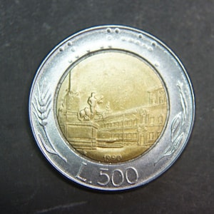 Moneta da 500 lire del 1990 Italia