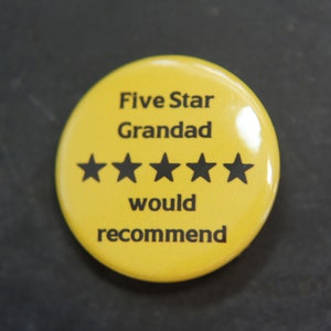 Five Star Grandad Button Badge empfohlen