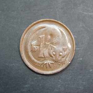 1977 1 Cent Coin Australia Elizabeth II