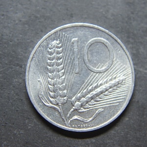 1971 10 Lire Coin Italy