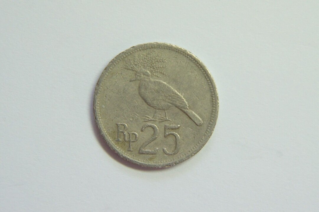 1971 25 Rupiah Coin Indonesia - Etsy