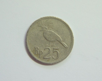 1971 25 Rupiah Coin Indonesia