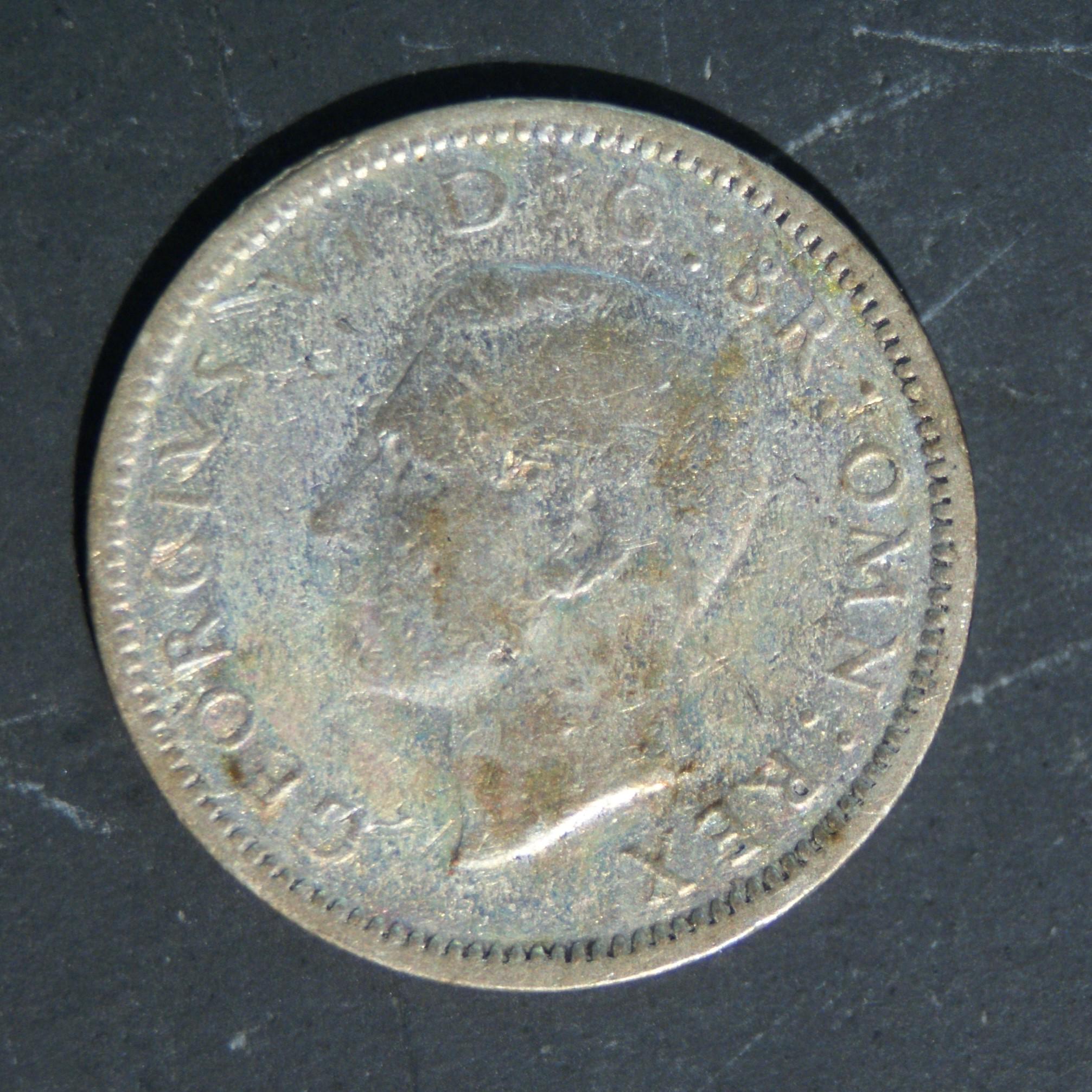 1943年 銀貨 6ペンス硬貨、イギリス ジョージ6世、幸運のお守り - Etsy 