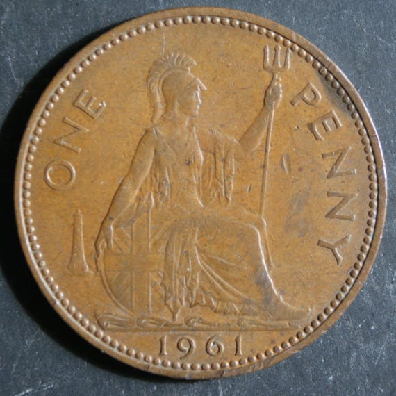 1961年イギリス ペニーコイン、エリザベス2世、コレクターズコイン