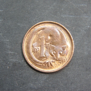 1987 1 Cent Coin Australia Elizabeth II