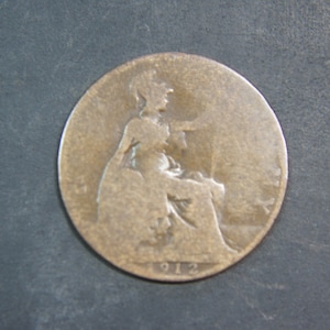 1912 Half Penny Coin Great Britain George V