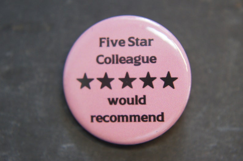 Five Star Colleague Button Badge Recommended image 2