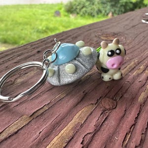 Glow-in-the-Dark UFO Keychain Pal