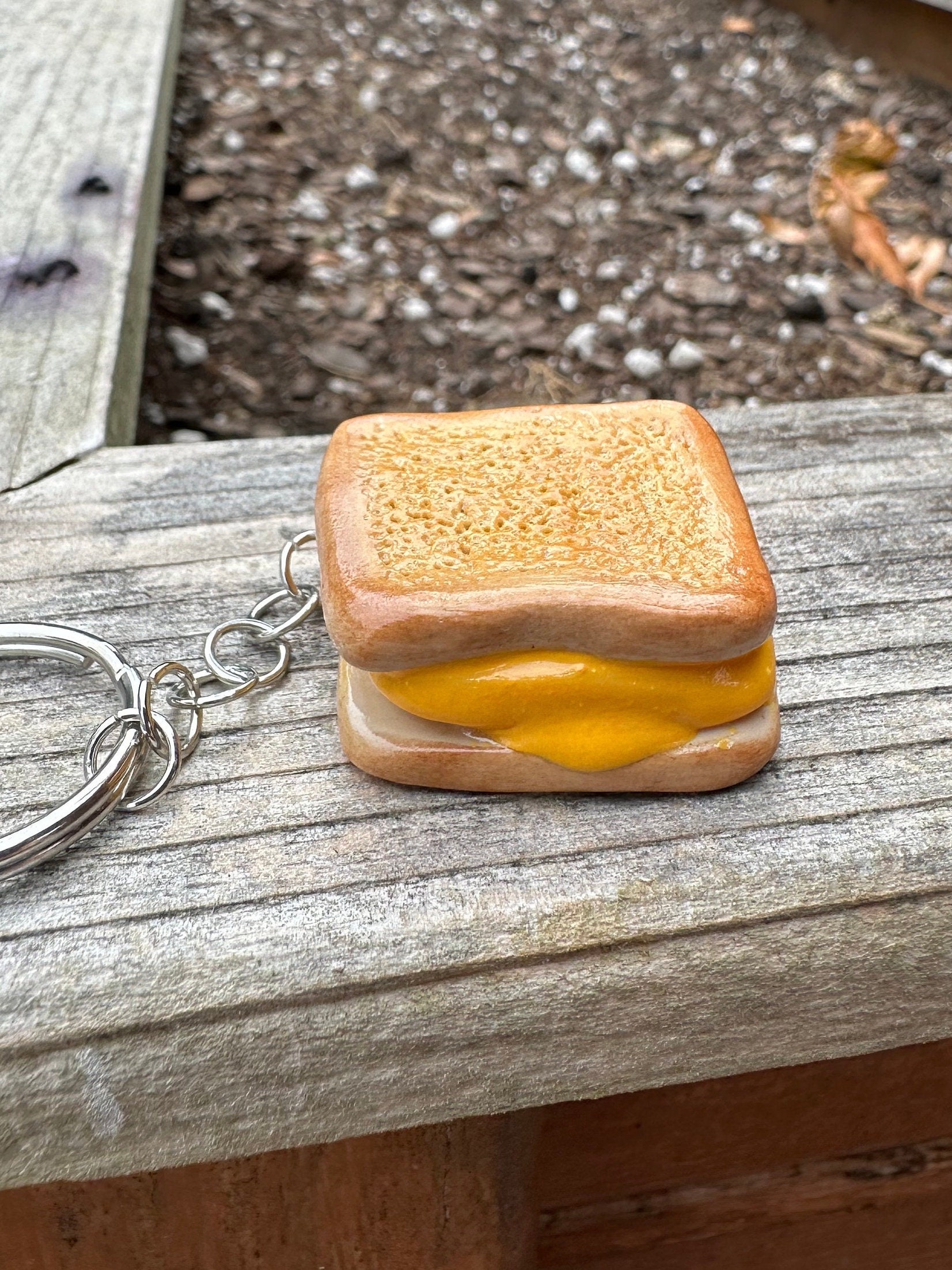 Grilled Cheese Keychain Pal - Etsy