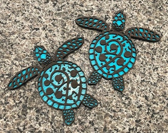 Live Edge Maple and Resin Ocean Charcuterie Board Wood Burned Sea Turtles