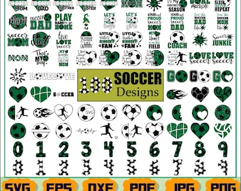 Soccer Svg - Soccer Svg Bundle - Sport Svg - Soccer Mom Svg - Soccer Cut Files - Devis Football Svg - Clipart de football - Dicton de football - Chemise