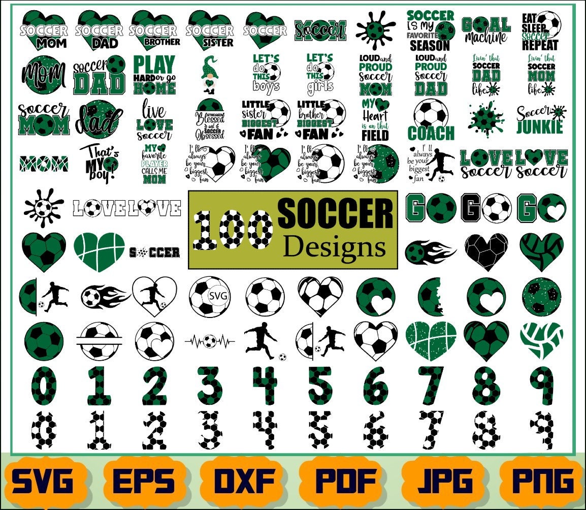 サッカー SVG - サッカー SVG バンドル - スポーツ SVG - サッカー ママ SVG - サッカー カット ファイル - サッカー 名言 SVG - サッカー クリップアート - サッカー 格言 - シャツ
