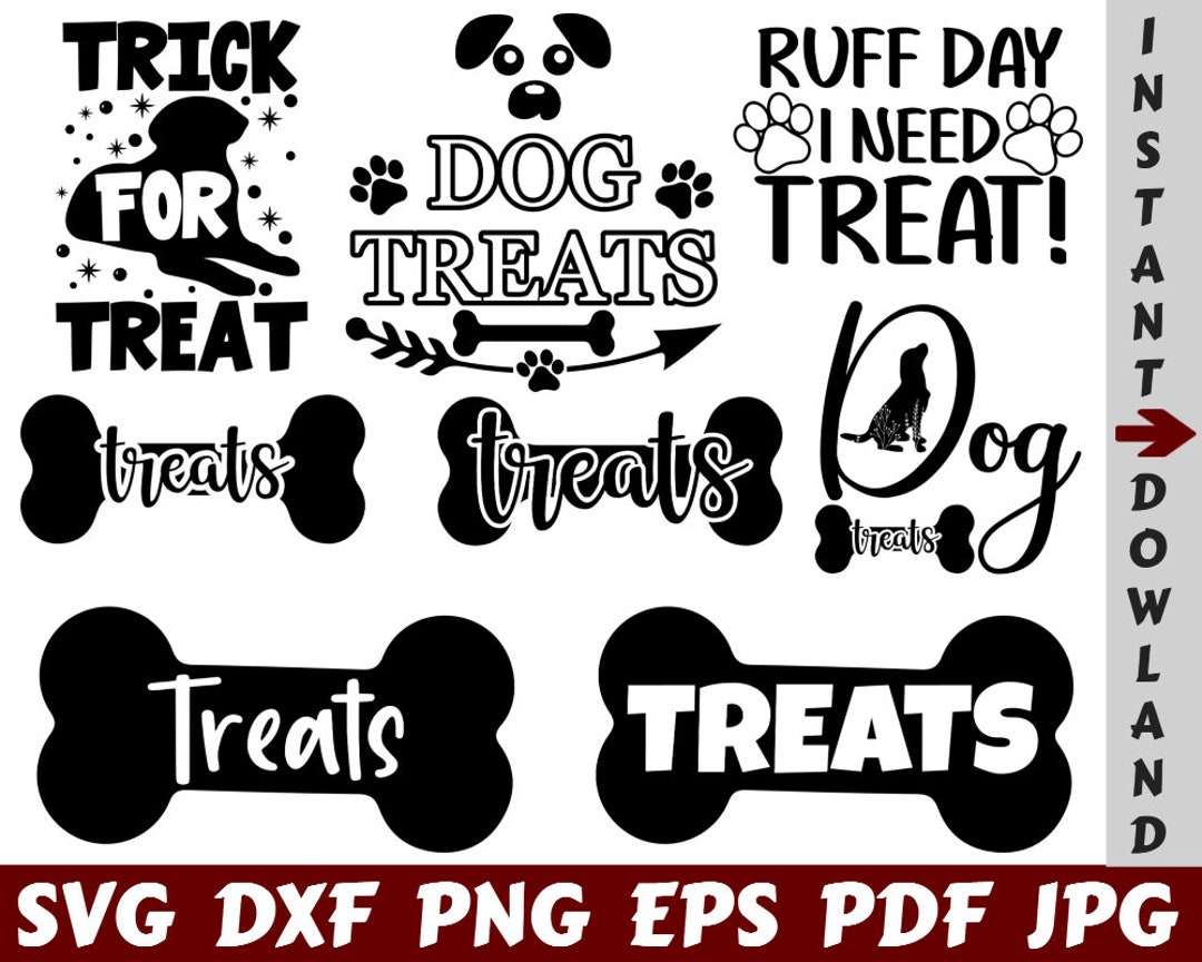 Treats SVG Dog Bone SVG Bone SVG Dog Treats Svg Dog Etsy
