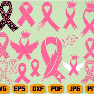 Ruban Cancer Svg - Ruban Svg - Ruban de sensibilisation Svg - Bannière SVG - Fichier de coupe de ruban - Silhouette de ruban - Clipart de ruban - Ruban Survivant