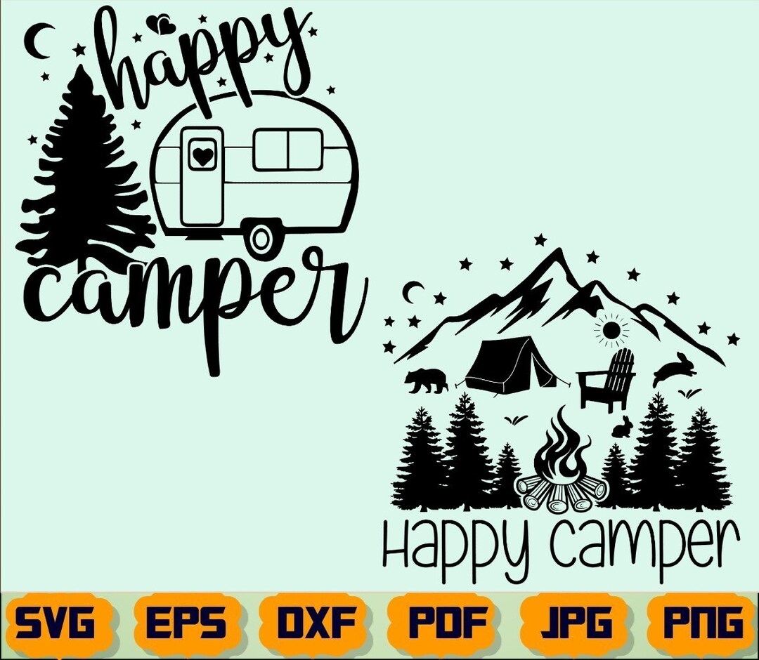 Happy Camper SVG Happy SVG Camper SVG Camp Life Svg - Etsy