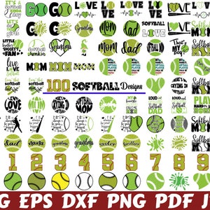 Softball Svg - Softball Svg Bundle - Sport Svg - Softball Mom Svg - Softball Cut File - Softball Quote Svg - Softball Clipart -  Saying Svg