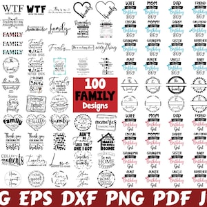 Family Svg - Family Cut File - Family Svg Bundle - Family Quote Svg - Family Saying Svg - Family Design - Family Clipart - Mom Svg - Dad Svg