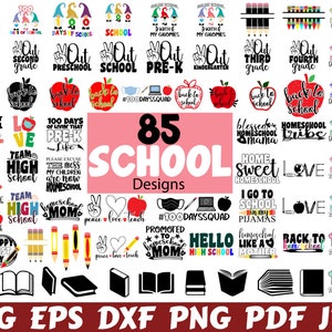 School Svg - School Svg Bundle - School Cut File - School Quote Svg - School Saying - School Clipart - School Silhouette- Back To School Svg