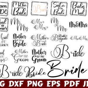 Wedding Party SVG - Party SVG - Bride SVG - Groom Svg - Mr And Mrs Svg - Wedding Cut File - Wedding Quote Svg - Wedding Saying Svg - Design