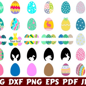 Easter Eggs SVG - Eggs SVG - Happy Easter SVG - Easter Eggs Cut File - Easter Eggs Clipart - Easter Eggs Silhouette - Egg Svg - Egg Cut File