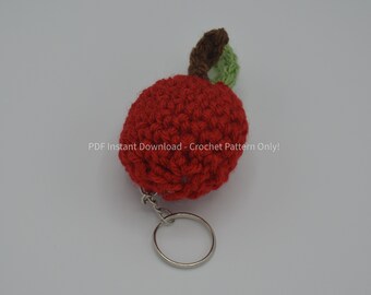 PDF Download - Mini Crochet - Miniature Fruit - Digital Pattern - Crochet Market - Backpack Charm -