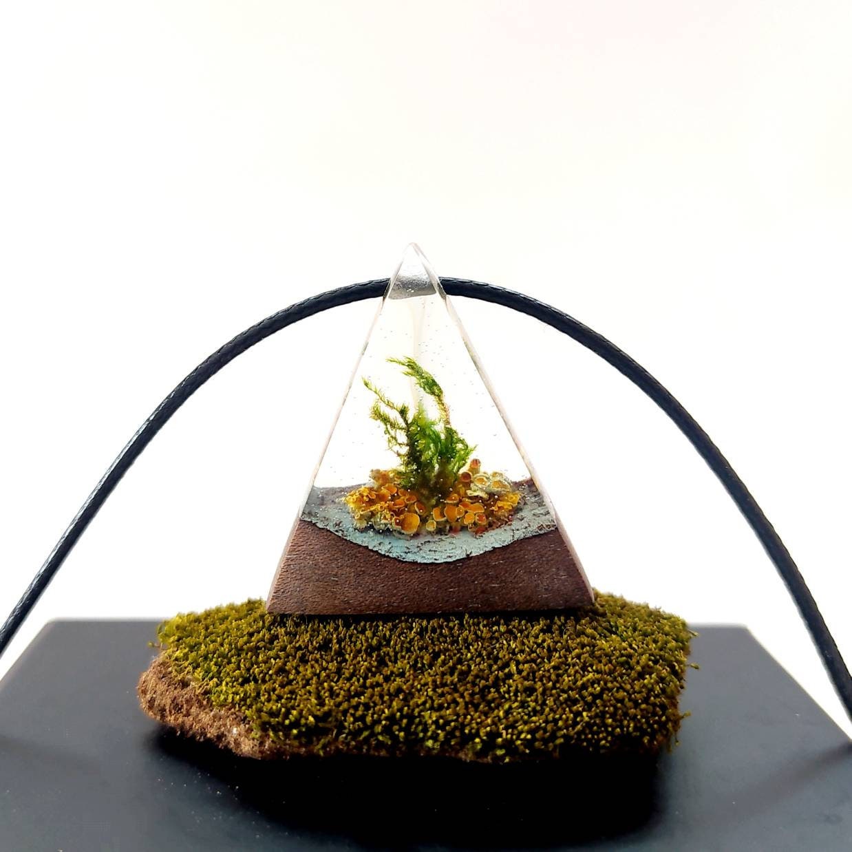 Terrarium Jewelry, Botanical Resin Jewelry for Women, Mixed Media