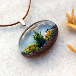 Terrarium Necklace,Pressed flower necklace,Everyday Necklace,21st Birthday gift for her
