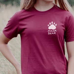 Mama Bear Paw Tee, Mama Bear Shirt, Mom Shirt, Mothers Day Gift, Mama Tee, Mama Bear T-shirt, Mama Bear, Mothers Day Shirt, Mommy Bear Shirt
