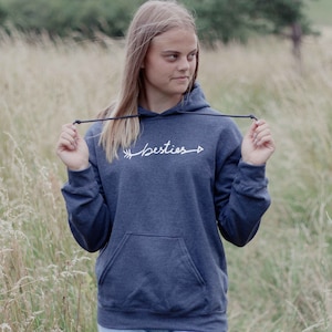 Besties Hoodie, Best Friend Gift, Besties Heart Sweatshirt, Bff Hoodies, Matching Hoodie, Bestie Gift, Heart Shirt, Best Friend Shirts