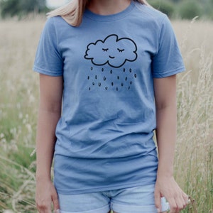 Rain shirt, Happy When It Rains T-Shirt, Happy cloud shirt, rain lovers, Love rain tee, rain lover shirt, rain tshirt, sarcastic shirts