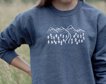 Mountain Sweatshirt, Hiking Hoodie, Camping Sweater, Nature Shirt, Mountains Are Calling, Mountain Hoodie, For Women, For Men,Mountain Shirt