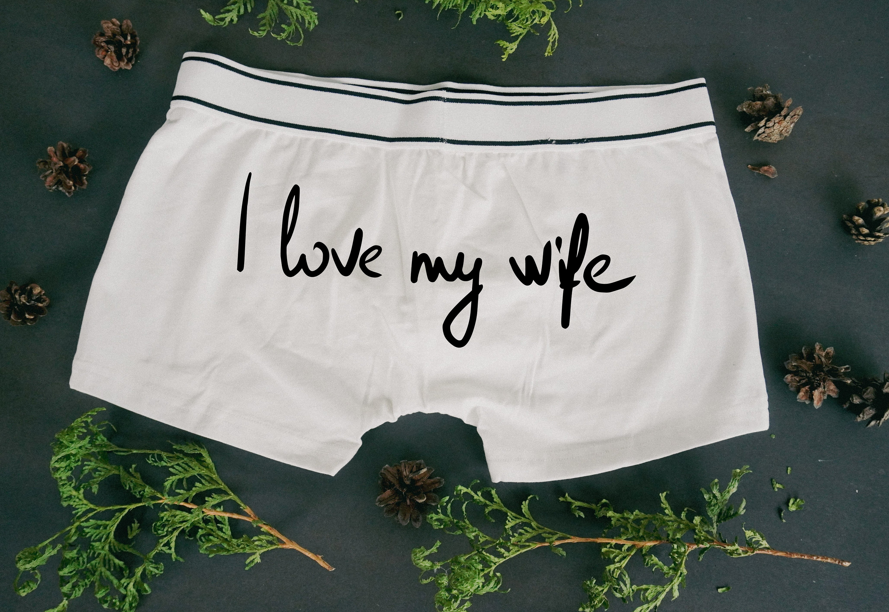 I Love My Wife Underwear, Gift for Husband, Valentines Day Gift, I Love