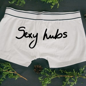 Sexy Hubs Boxer Briefs, Funny Husband Gift, Gift for Him, Anniversary Gift, Sexy Boxers Briefs, Men&#39;s Underwear, Sexy Husband Boxers