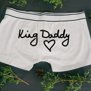 King Daddy Boxers, Mens Boxer Briefs, Best Dad Ever, Fathers Day Gift, Gift for Dad, Mens Underwear, Gifts for Him, King, First Time Dad