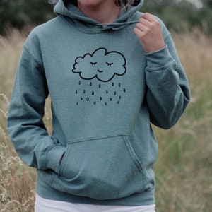 Rain sweatshirt, Happy When It Rains Hoodie, Happy cloud Sweater, rain lovers, Love rain, rain lover hoodie, rain sweater, sarcastic shirts