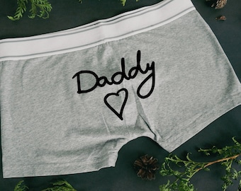 Daddy Boxers, Mens Boxer Briefs, Best Dad Ever, Fathers Day Gift, Present for Dad, Mens Underwear, Gifts for Him, Dad Boxers, First Time Dad