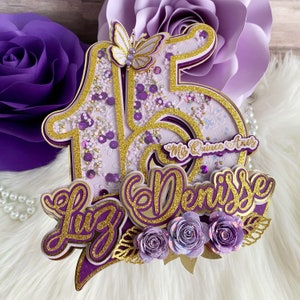 Number cake topper, Quince Cake Topper, Quinceañera Cake Topper, 15th Birthday Cake Topper, Quinceañera cake topper, 15 Cake Topper
