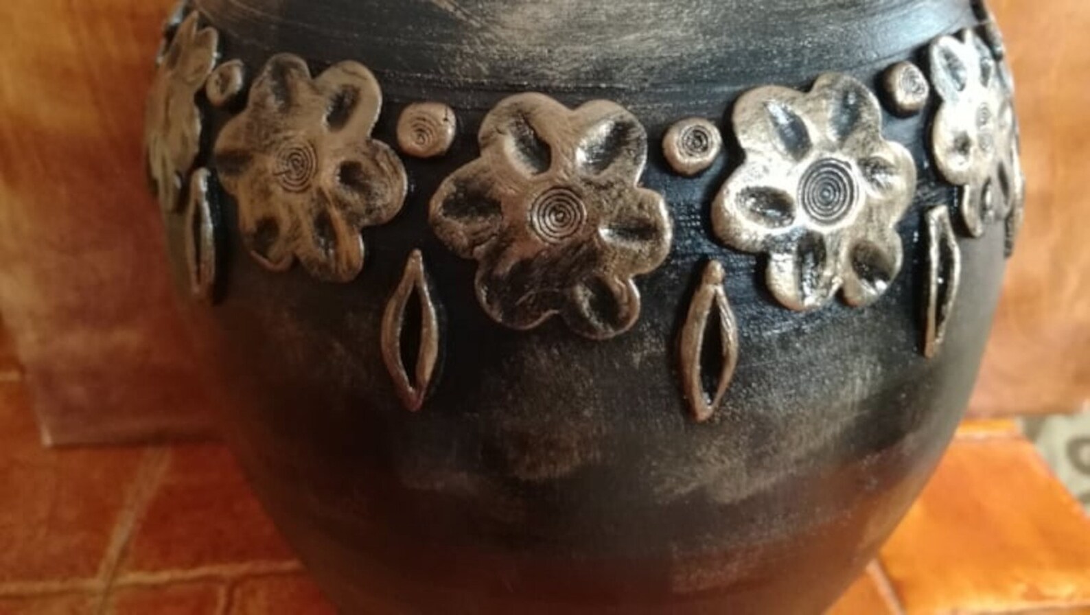 Ceramic Money Pot With Ornaments Etsy