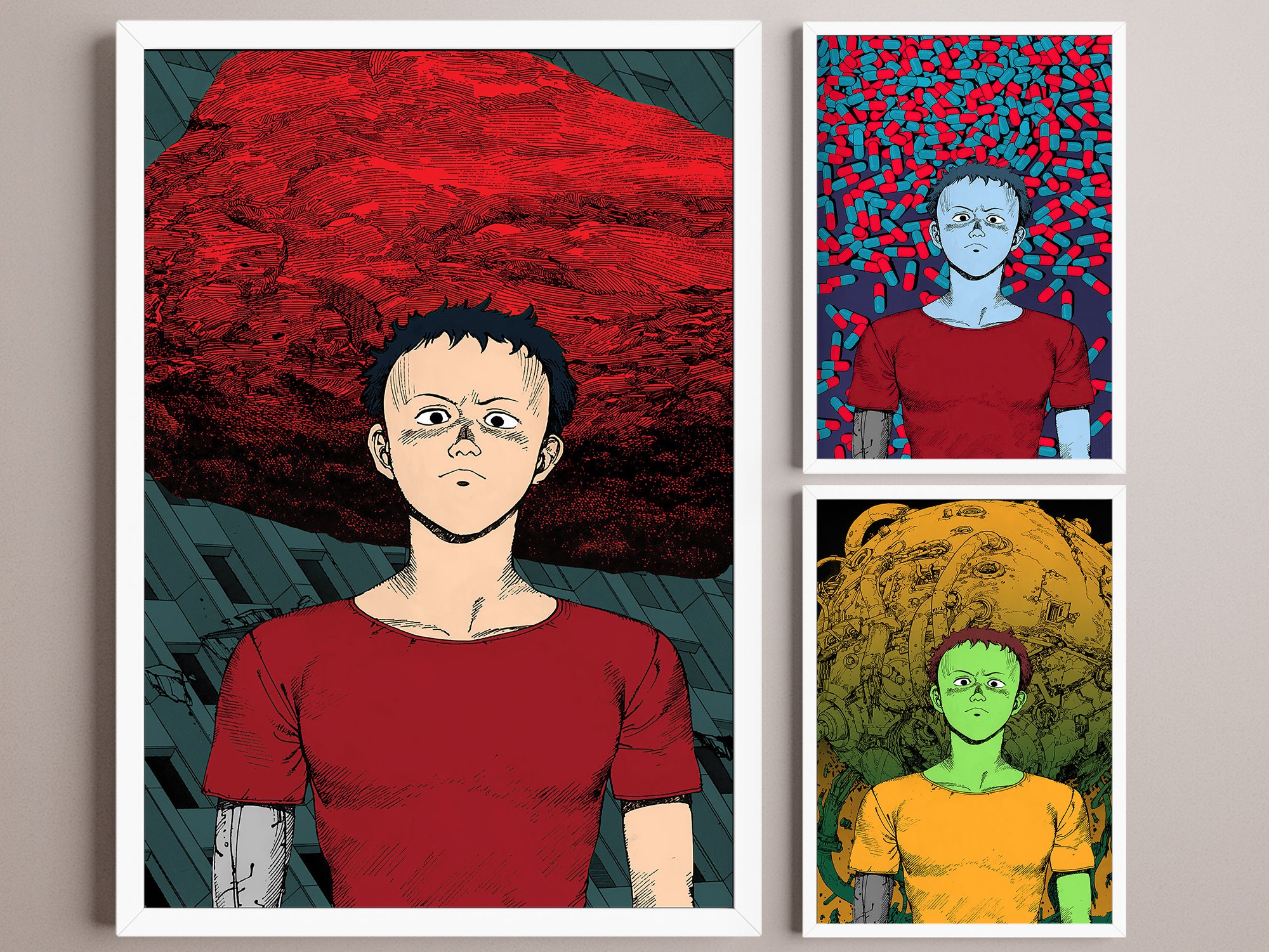 Akira Tetsuo - Colorized Poster A3 A2 A1 Home Decor/Wall Art/Picture