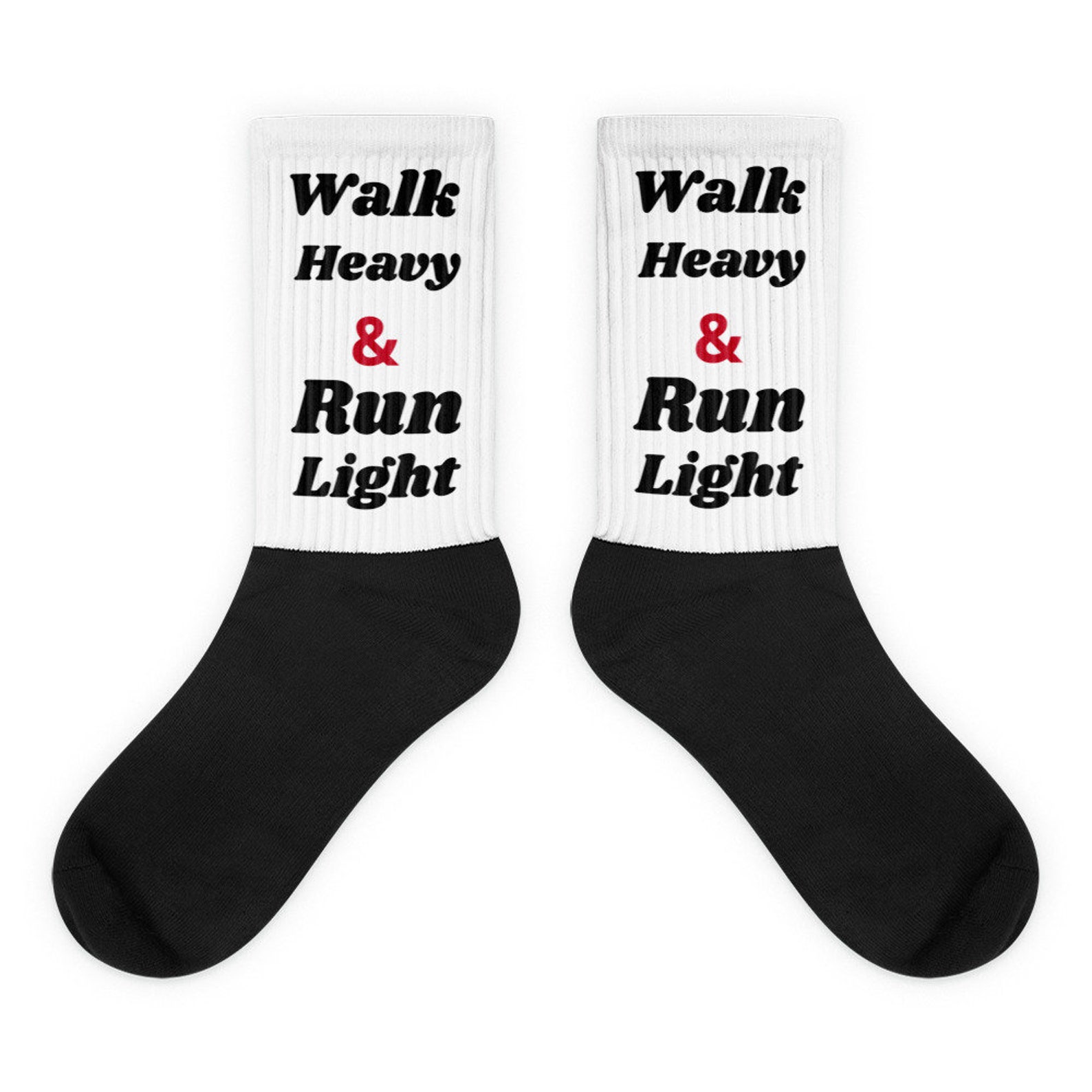 Walk Heavy Run Light Socks - Etsy